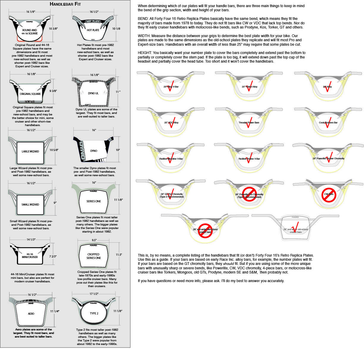 Bicycle Motocross Action Freestyle Team Number Plates, Mike Buff, RL Osborn - Fresh Stock Dated December 2025