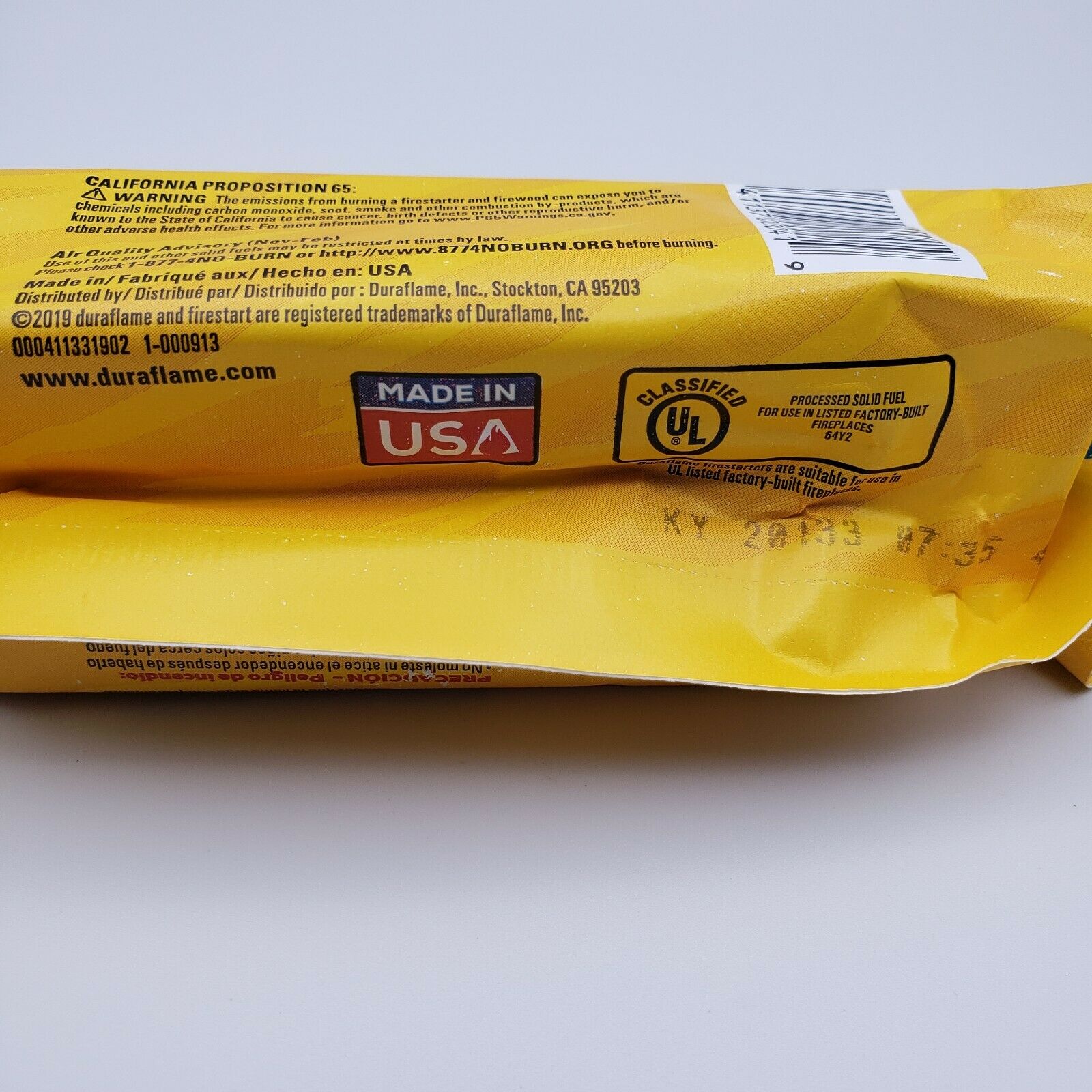 Duraflame Firestart 4.5oz Indoor/ Outdoor Easy Light Fire-starters 2 Packs - Fresh Stock Dated December 2025