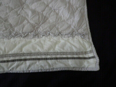 Pottery Barn Kids Bridgette Ruffle Standard Sham Purple Velvet Stripe Tie Close - Fresh Stock Dated December 2025