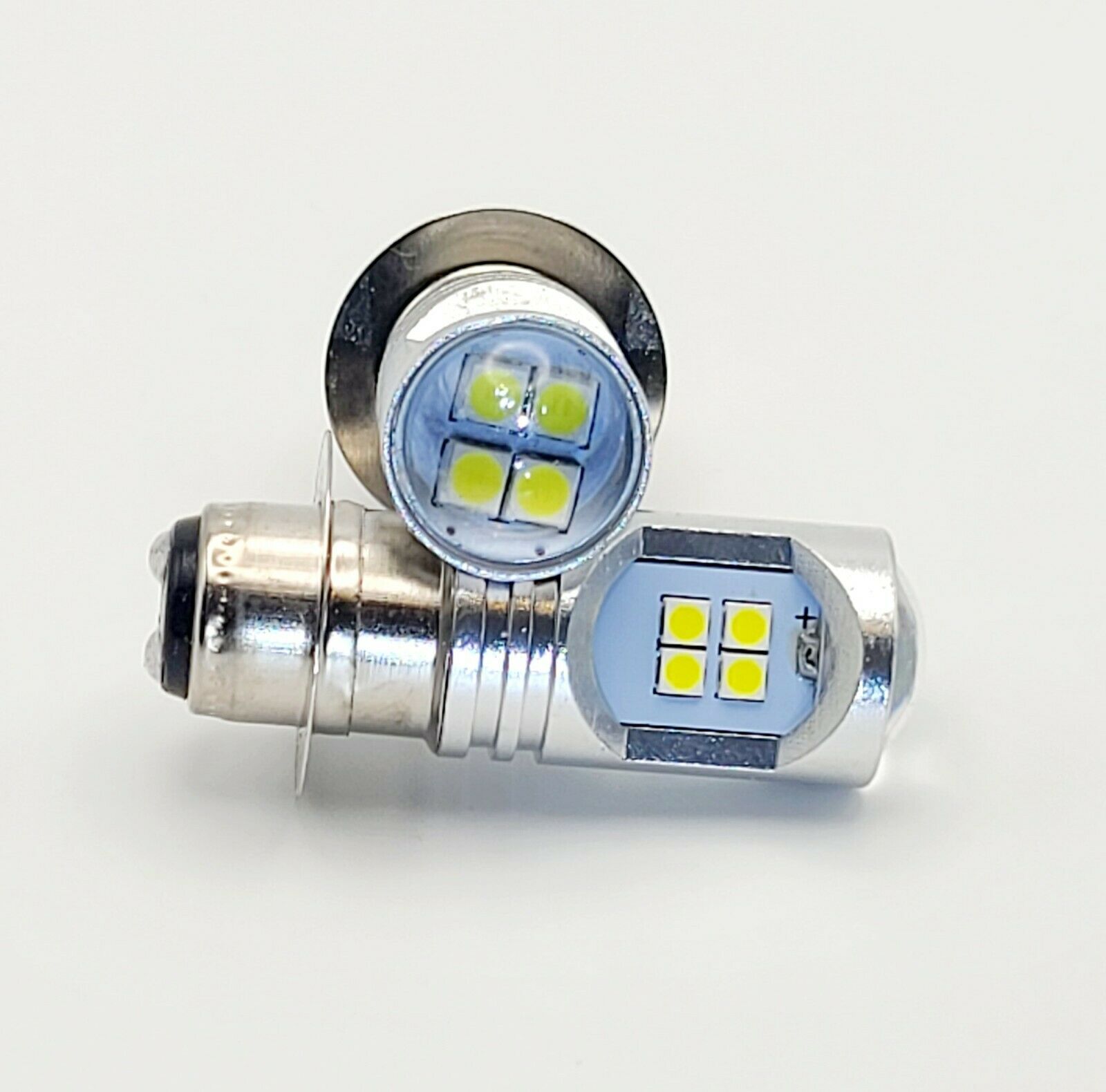 2 Supr Brite LED headlight bulbs Honda 04-17 CRF250X 05-20 CRF450X 85-86 ATC350x - Fresh Stock Dated February 2026