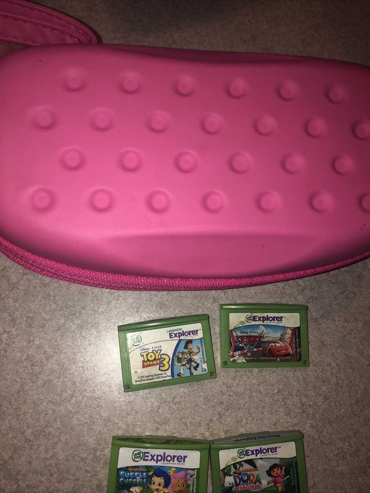 Leap Frog Leapster GS Hello Kitty Carrying Case with Game Cartridges (4 Games) - Fresh Stock Dated February 2026