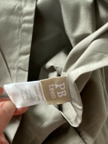 Pottery Barn Teen Solid Twill Euro Shams, Gray (2) - Fresh Stock Dated December 2025