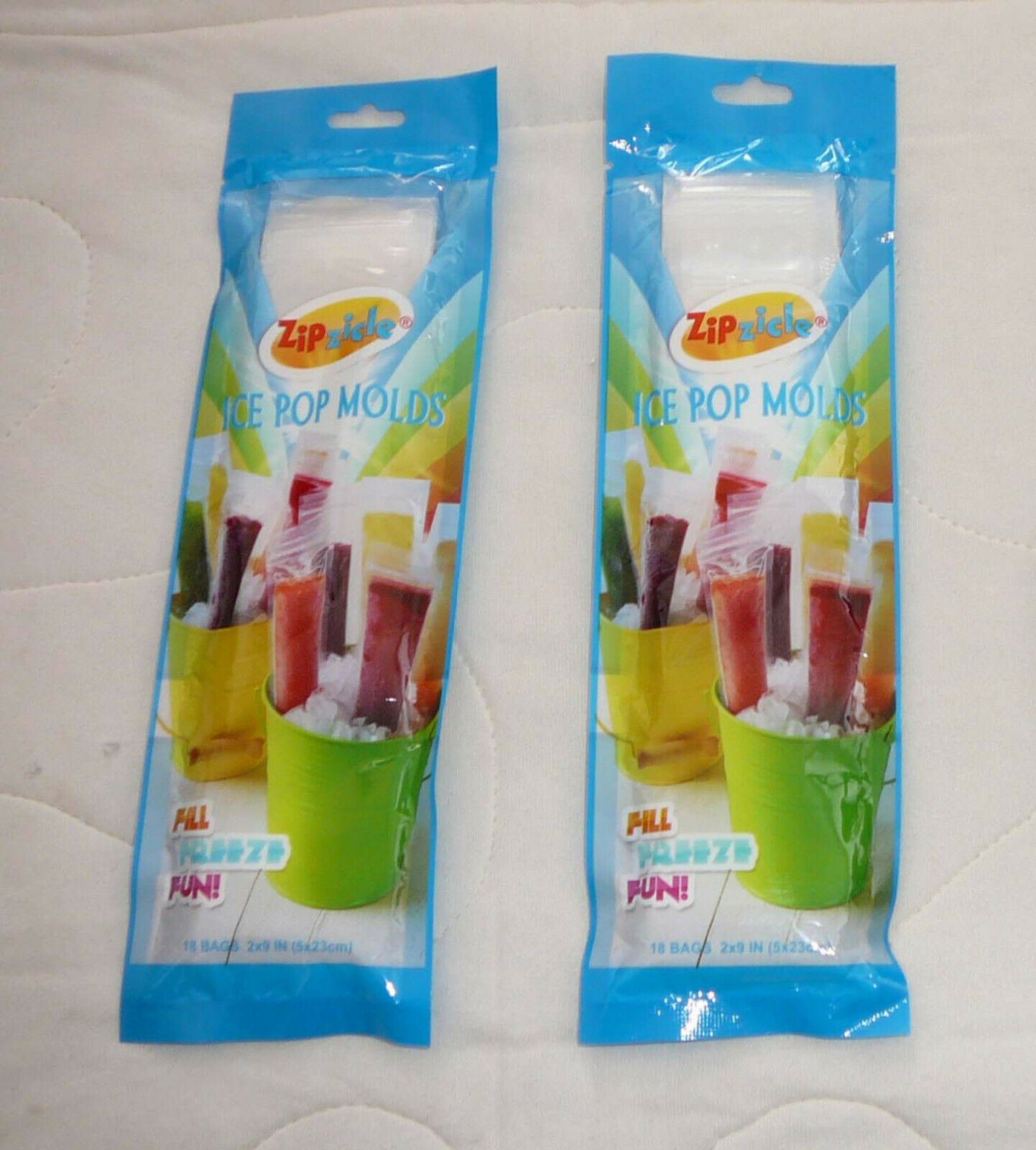 Lot Ice Pop Molds Popcicle Resealable Zip Top Pouch Bags Make Your Own - Fresh Stock Dated February 2026