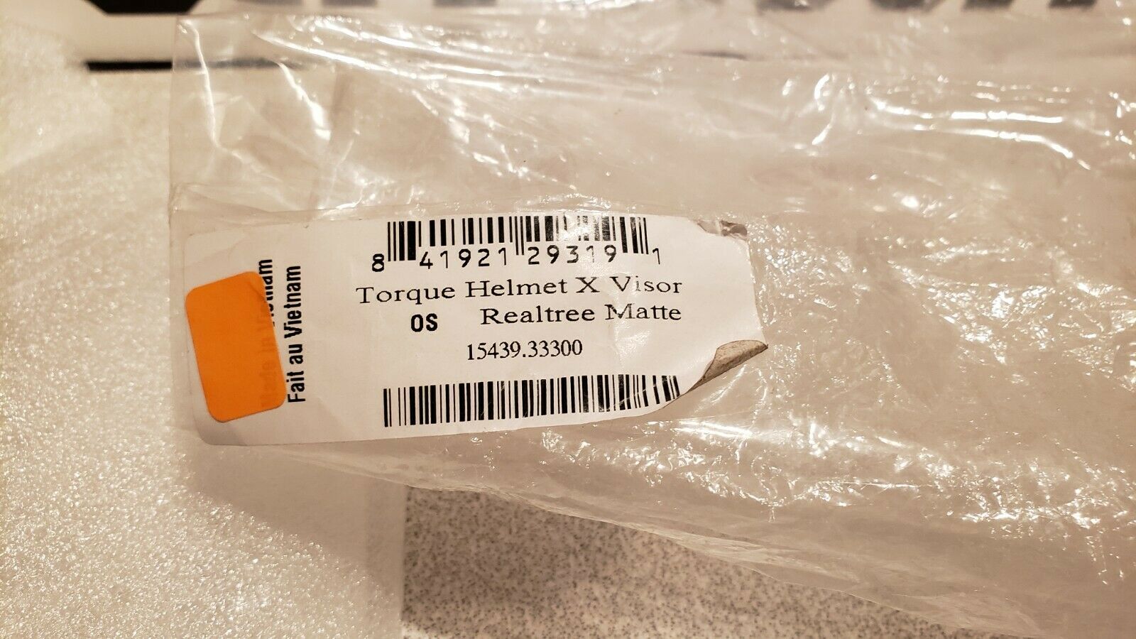 FXR Racing Torque X Squadron Helmet Top Visor/Peak / Realtree / Orange Matte - Fresh Stock Dated February 2026