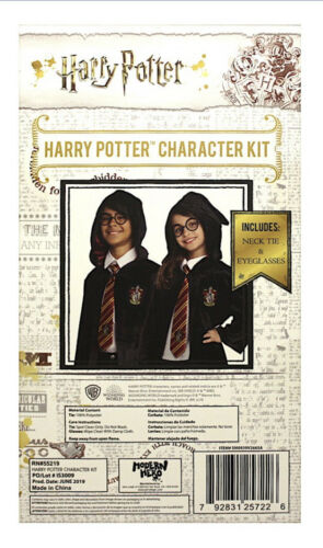 Harry Potter Character Costume Kit Necktie & Eyeglasses    NEW IN BOX - Fresh Stock Dated February 2026