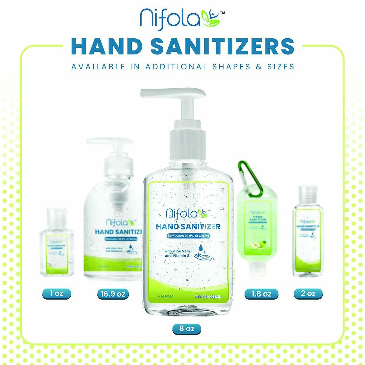 Hand Sanitizer Liquid Gel 6 Pack Pocket 1.8 Fluid Oz Green Apple Scent HSG100026 - Fresh Stock Dated February 2026