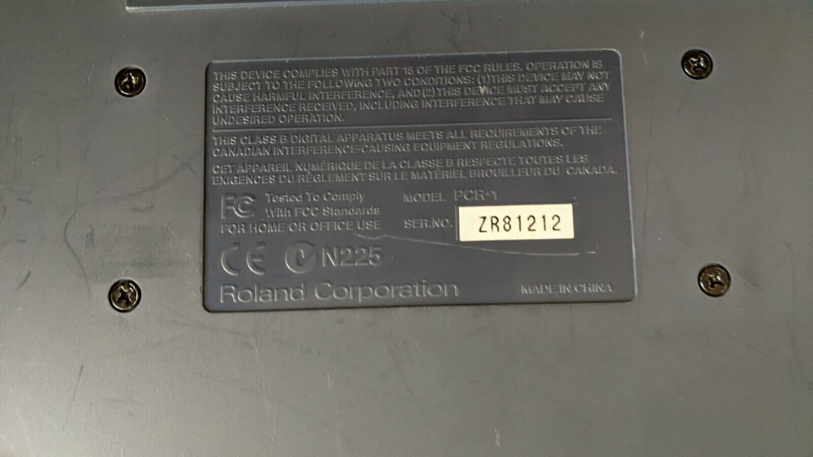 Edirol PCR-1 USB Interface/ Mini Keyboard Controller -Used - Fresh Stock Dated February 2026