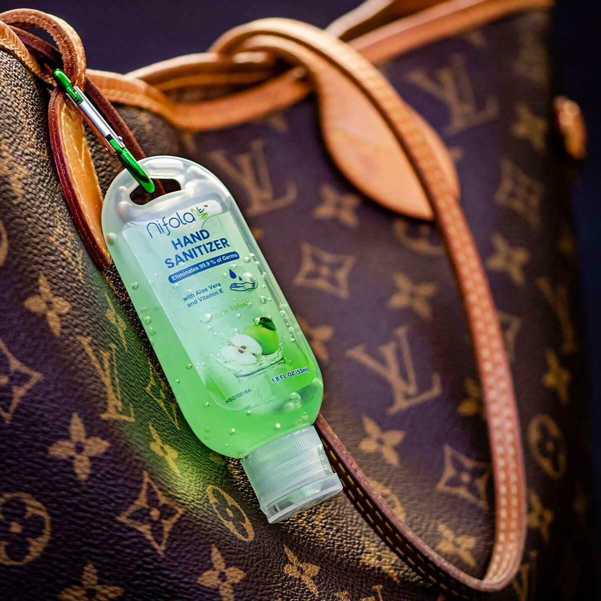 Hand Sanitizer Liquid Gel 6 Pack Pocket 1.8 Fluid Oz Green Apple Scent HSG100026 - Fresh Stock Dated February 2026