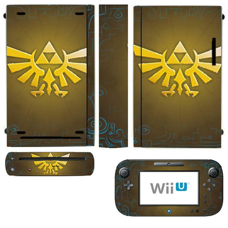 Zelda Skin Sticker Cover for Nintendo Wii U Console & Controller skins - Fresh Stock Dated December 2025