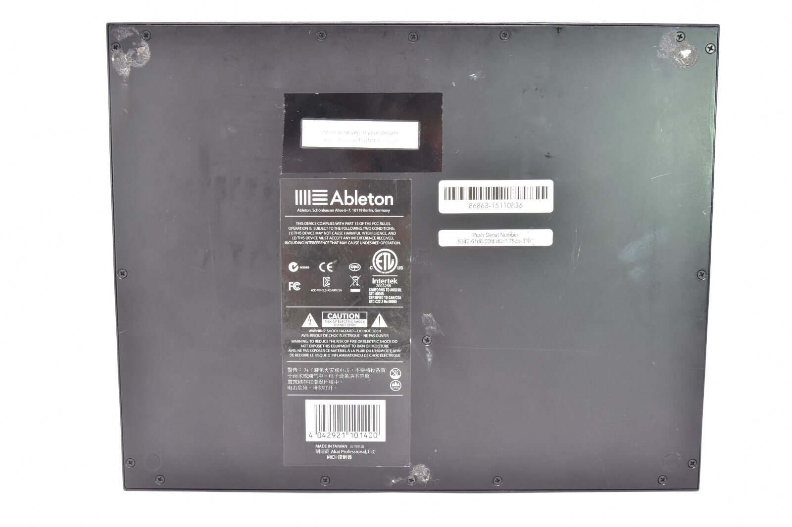 ABLETON PUSH 1 AKAI Advanced Live MIDI Controller - Fresh Stock Dated February 2026