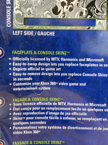 Mad Catz Xbox 360 Rockband Faceplate And Console Skin Factory Sealed Skull - Fresh Stock Dated December 2025