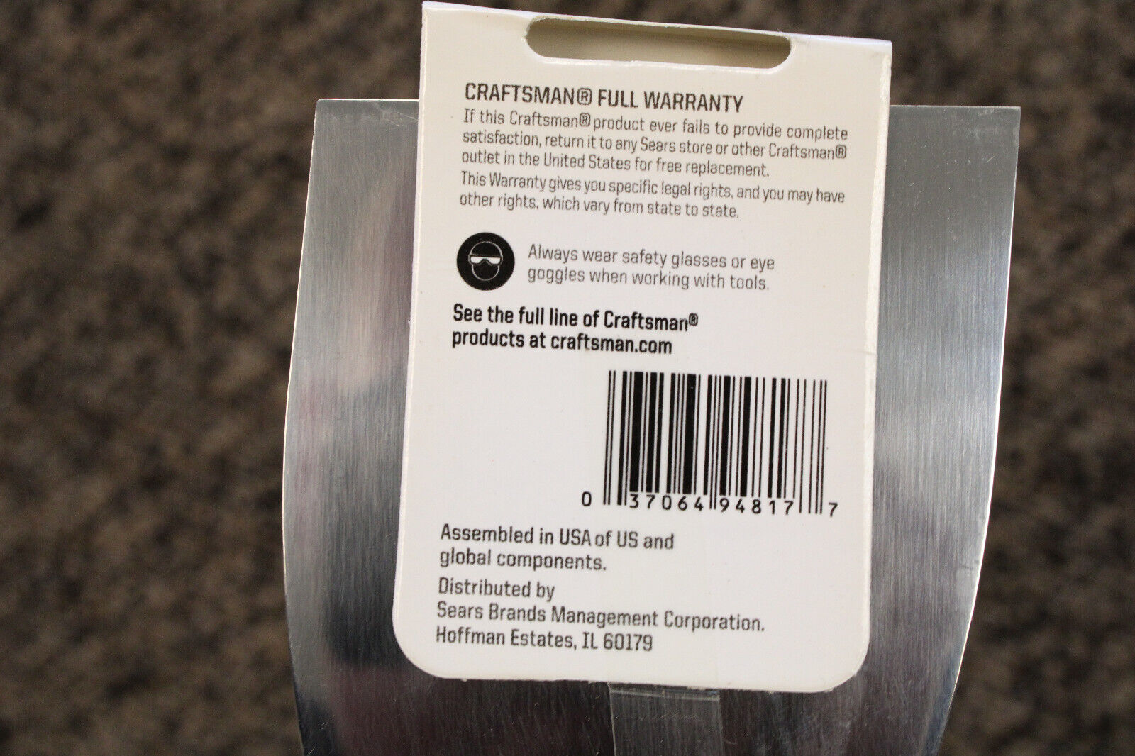 New Craftsman Soft Grip 3” FLEX Wall Scraper  94817 ASSEMBLED IN USA - Fresh Stock Dated February 2026