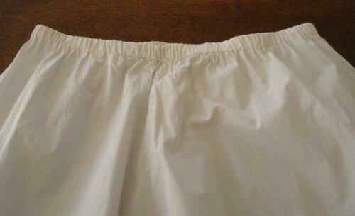 Vintage Victorian Cotton Slip Skirt Handmade Crochet Turtle Lace White - Fresh Stock Dated December 2025
