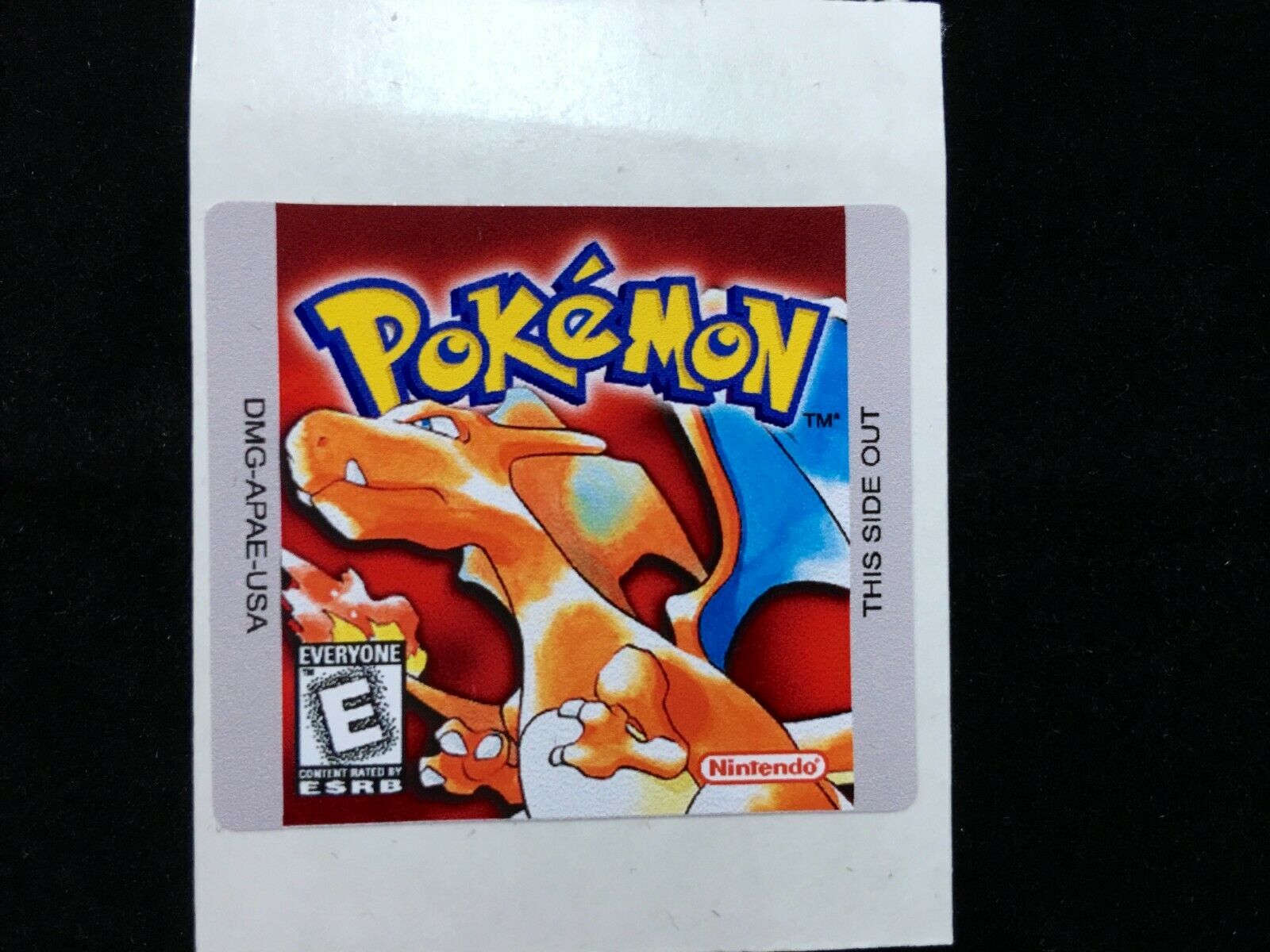 Pokemon Red Version Replacement Nintendo Gameboy Label Sticker - Fresh Stock Dated December 2025