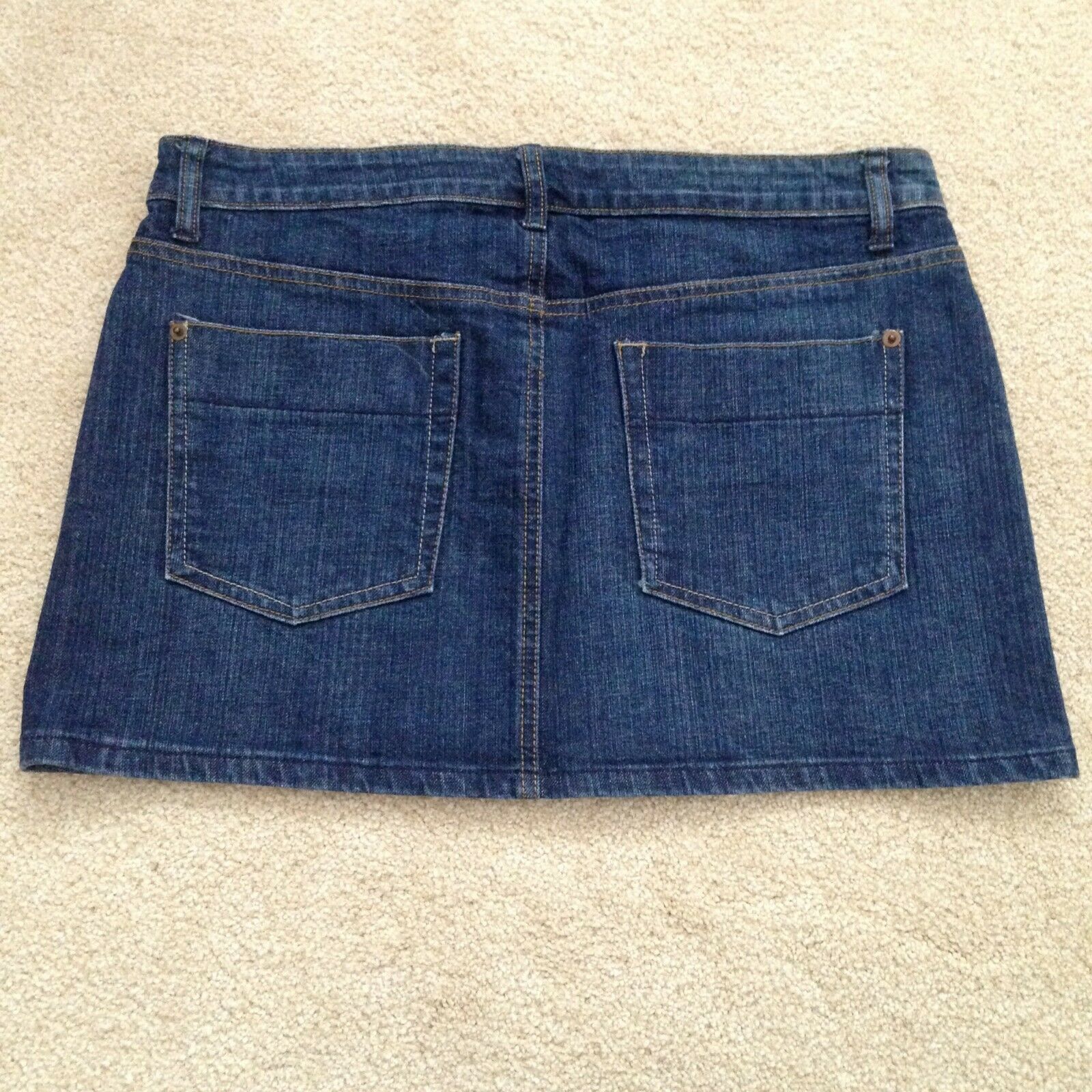 Mini Skirt-Classic Blue Jean Denim Style - Fresh Stock Dated December 2025