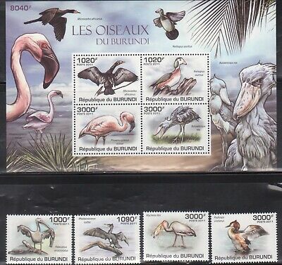 Burundi Birds Stamp Lot - 4 Complete Mint NH Sets - Fresh Stock Dated December 2025