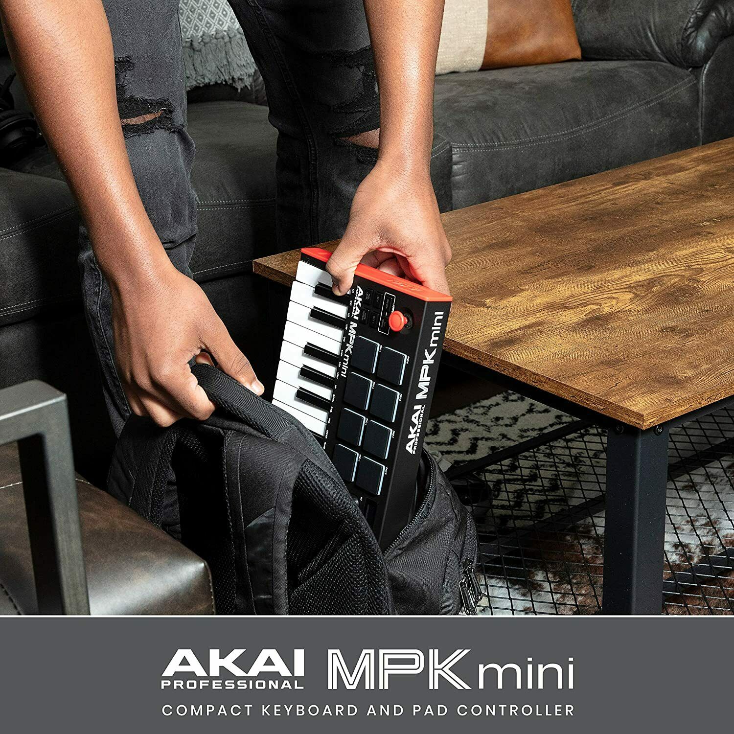 Akai Professional MPK Mini MKIII 25-Key MIDI Controller + USB 2.0 Hub & Cable - Fresh Stock Dated February 2026