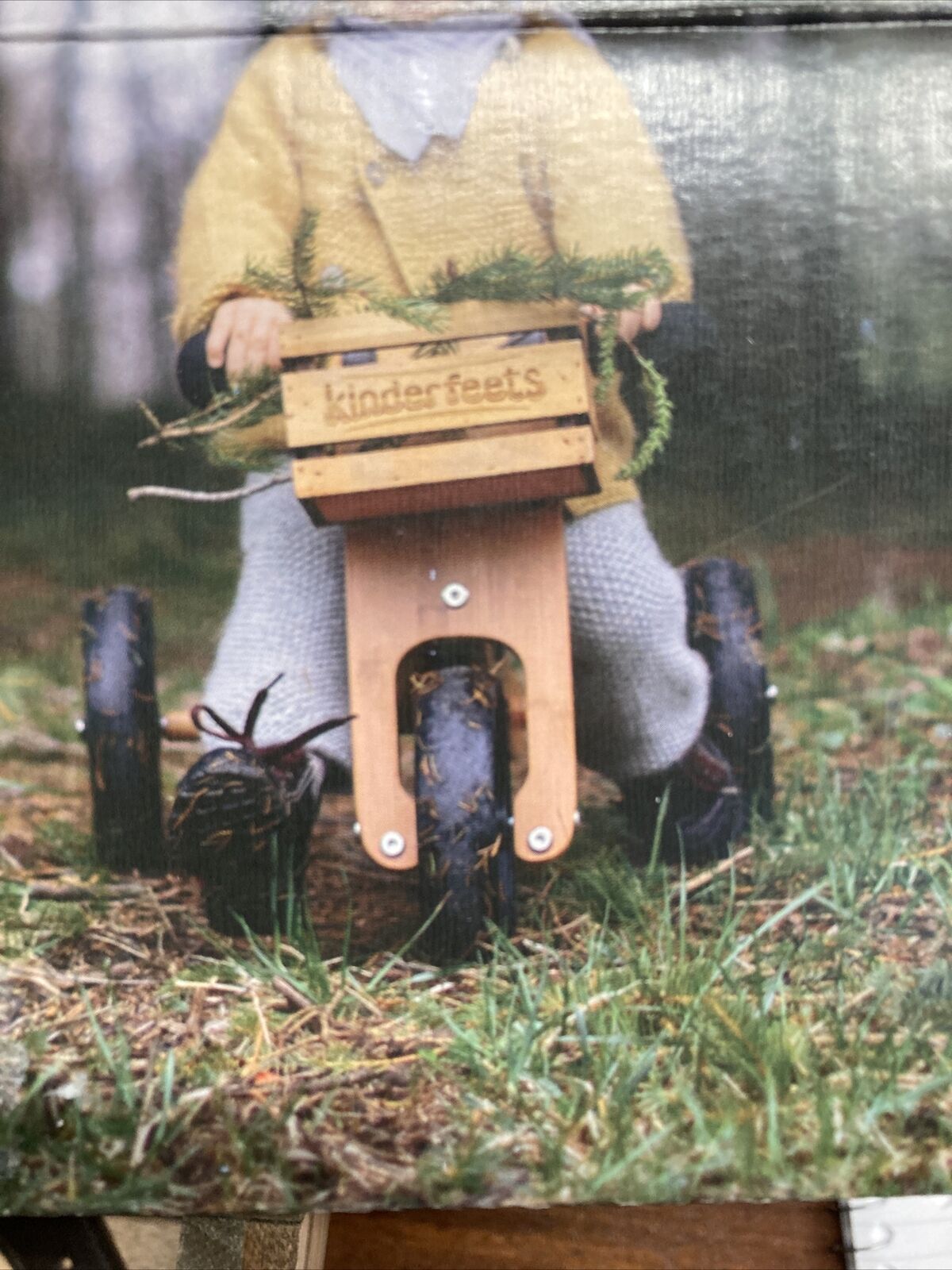 ! Kinderfeets Classic Wooden Bike Crate - Fresh Stock Dated February 2026