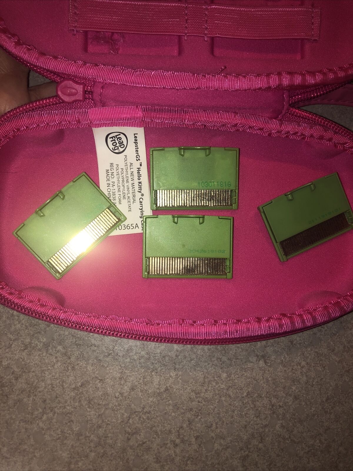 Leap Frog Leapster GS Hello Kitty Carrying Case with Game Cartridges (4 Games) - Fresh Stock Dated February 2026