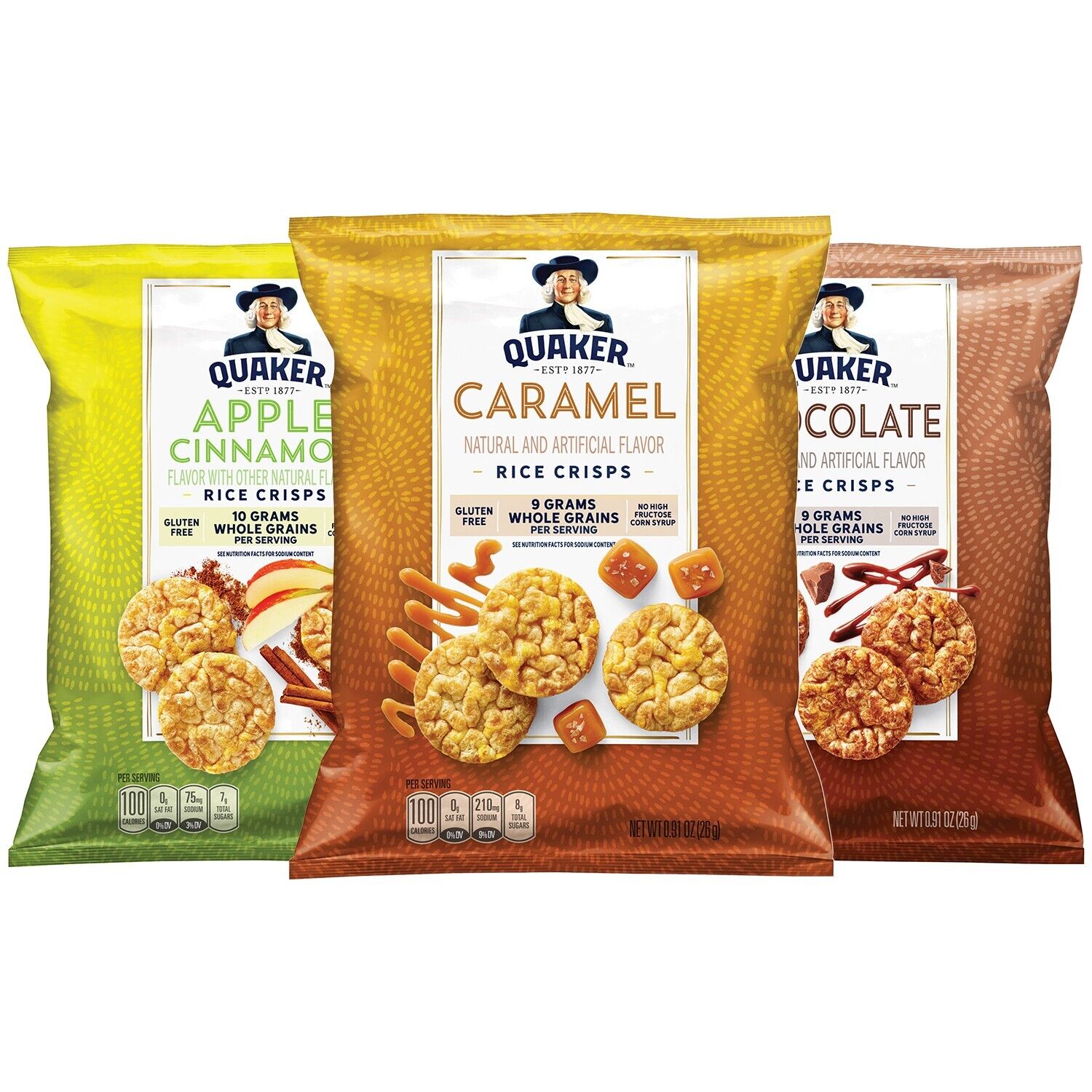 Quaker Rice Crisps, Variety Pack, 0.91 oz Bags, 30 Count...... - Fresh Stock Dated February 2026