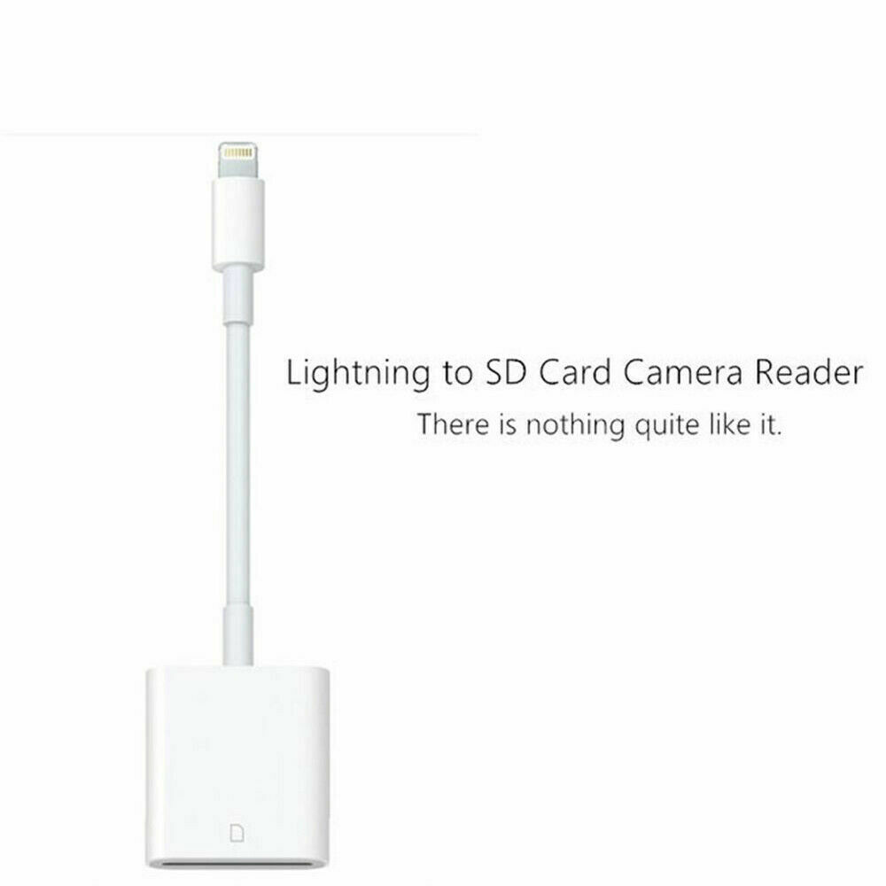 Camera SD Card Reader Adapter Cable For iPhone - New - Fresh Stock Dated February 2026