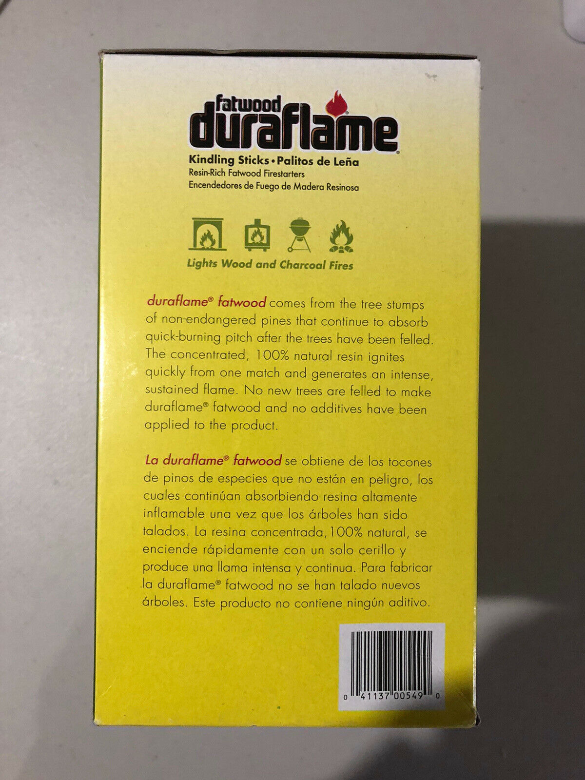 Duraflame Fatwood Kindling Sticks Resin-Rich Firelighters To Start Wood .125cuft - Fresh Stock Dated December 2025