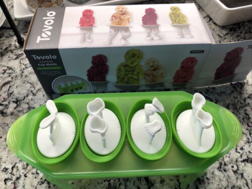 Tovolo zombie Ice pop mold set of 4 homemade Popsicles￼ Halloween Zombie Party - Fresh Stock Dated February 2026