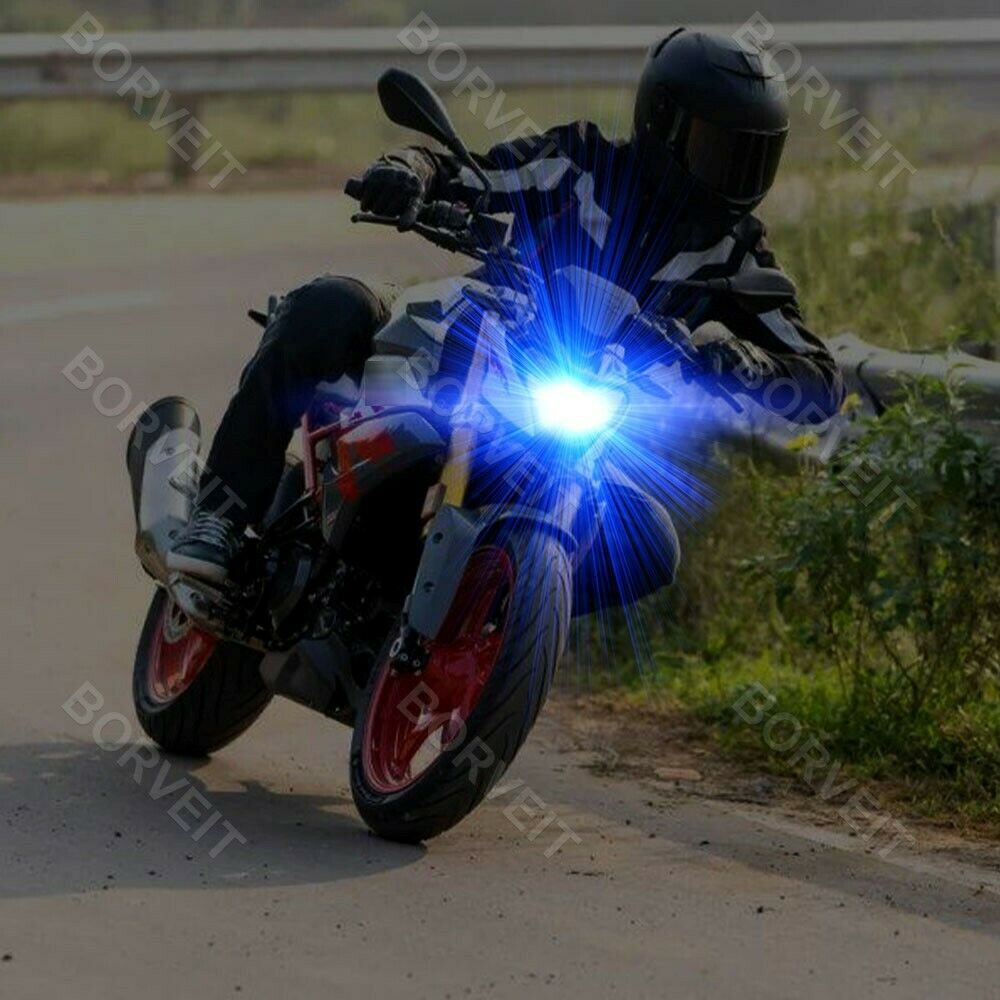 2x Ice Blue H7 LED Headlight Bulbs For Honda CBR929RR 2000-2001 CBR954RR 2001-03 - Fresh Stock Dated February 2026