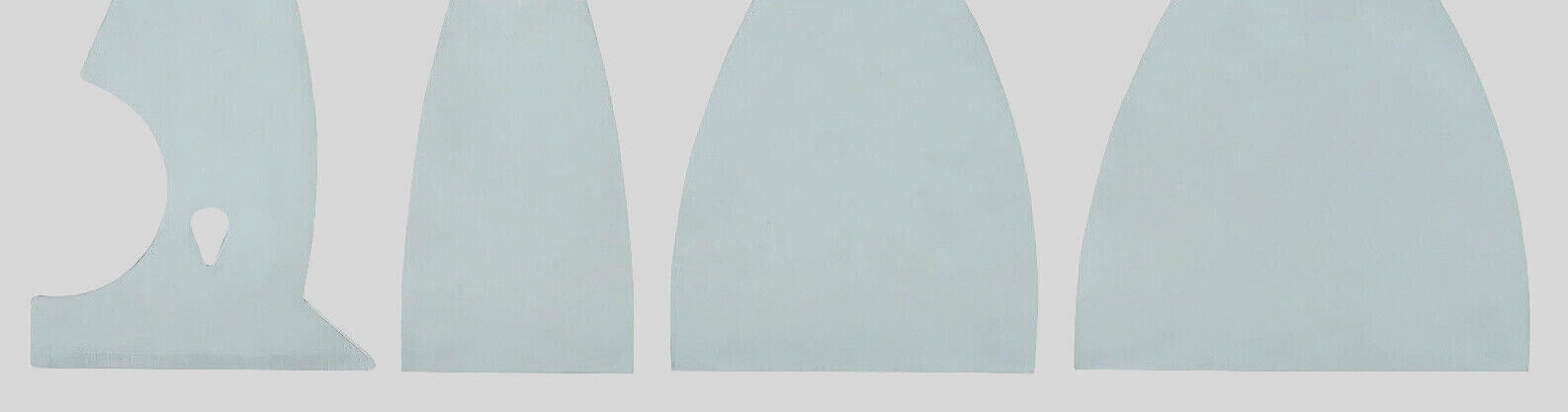 4 Piece STAINLESS STEEL PUTTY KNIFE SET-COMFORT GRIPS Caulk Spackle Scraper Tap - Fresh Stock Dated February 2026