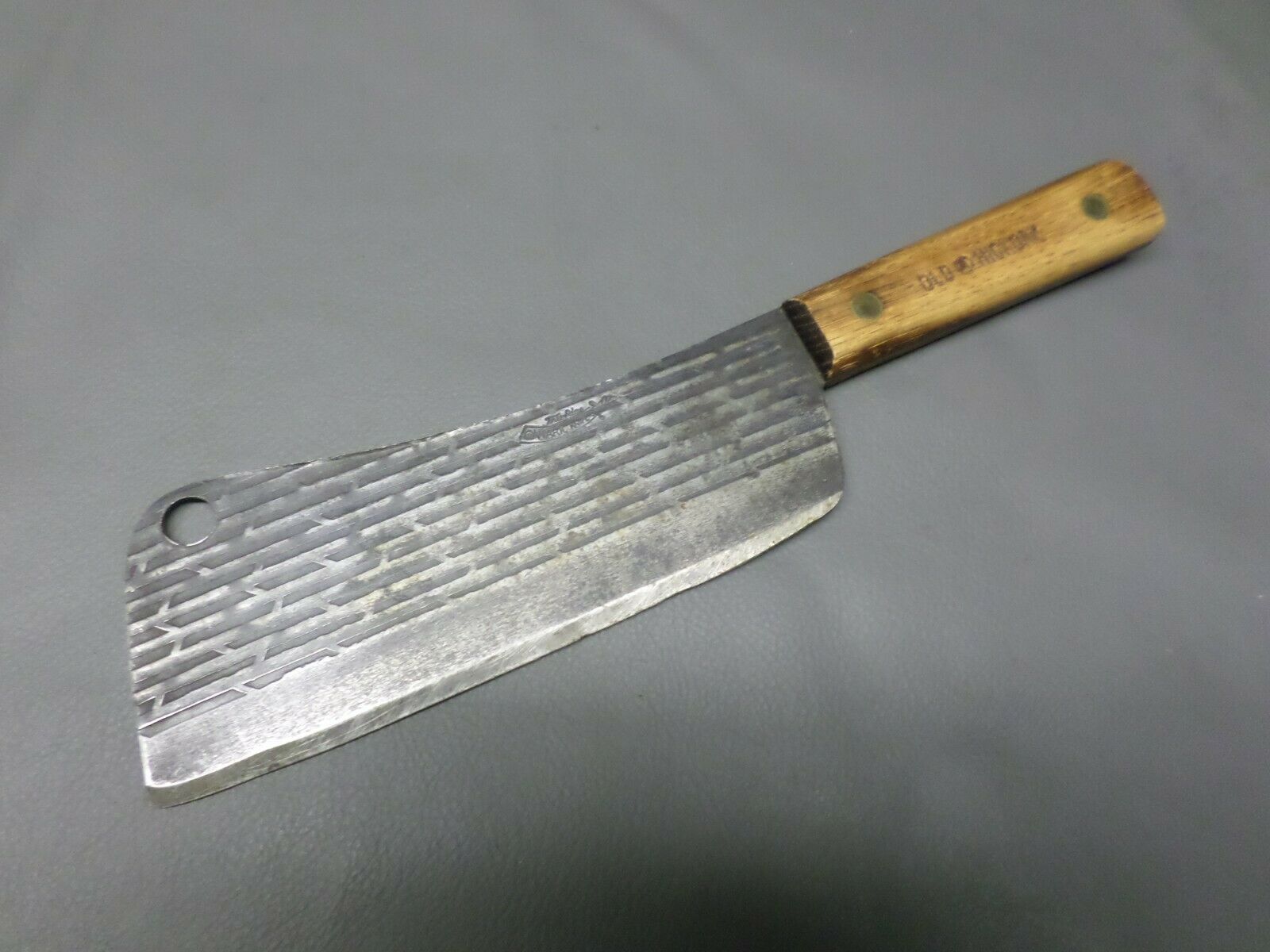 VINTAGE ONTARIO KNIFE CO. TRU - EDGE MEAT CLEAVER - OLD HICKORY - CLEAN - Fresh Stock Dated December 2025