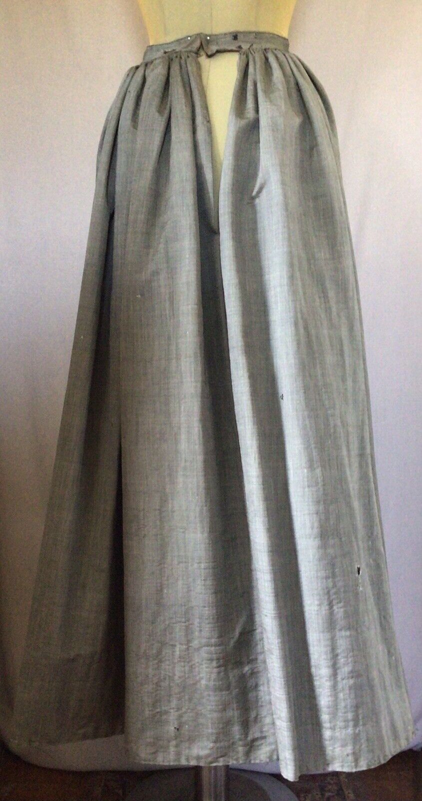 Civil War Late 1800’s SILK WALKING SKIRT Shiny Tan Lining As Is - Fresh Stock Dated March 2026
