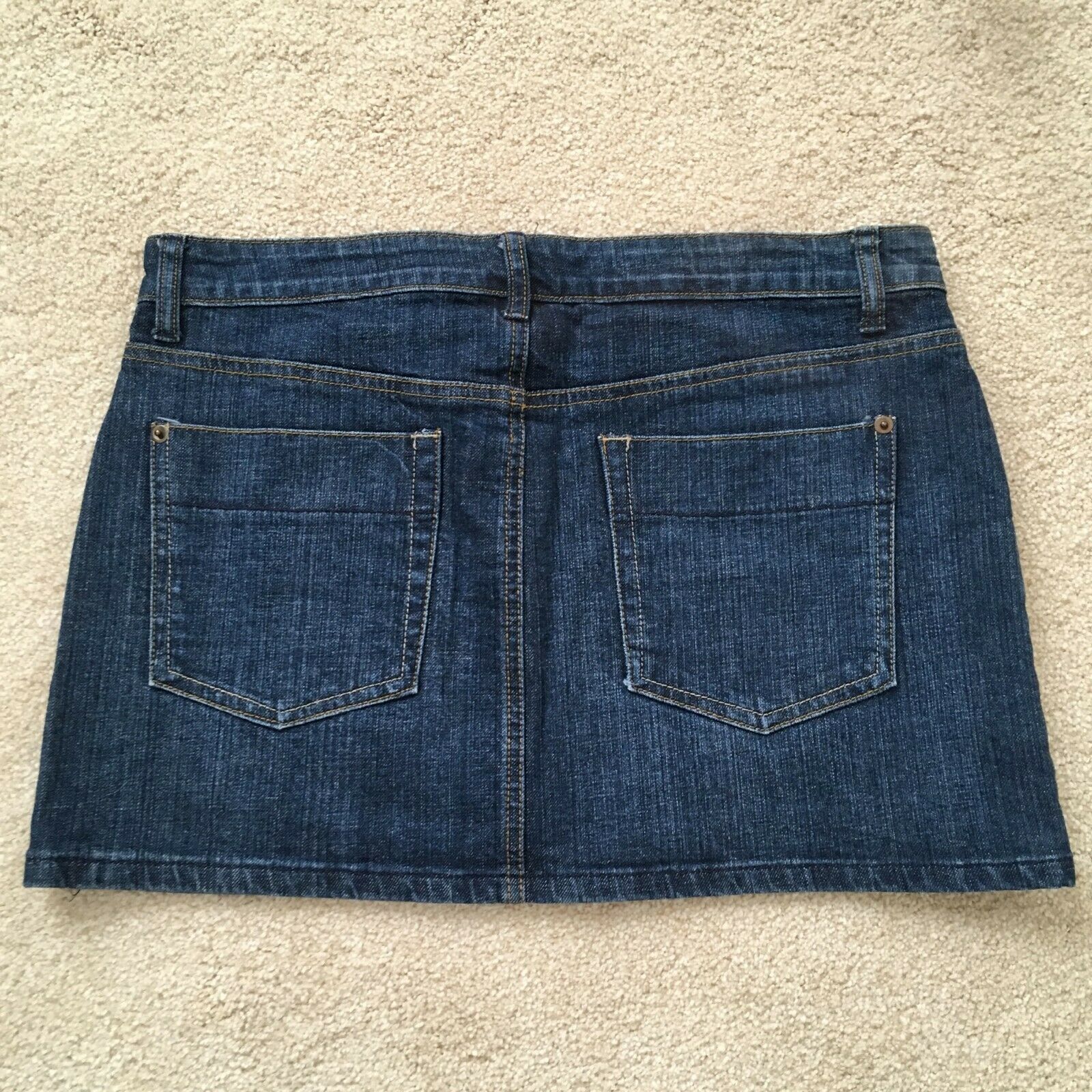 Mini Skirt-Classic Blue Jean Denim Style - Fresh Stock Dated December 2025