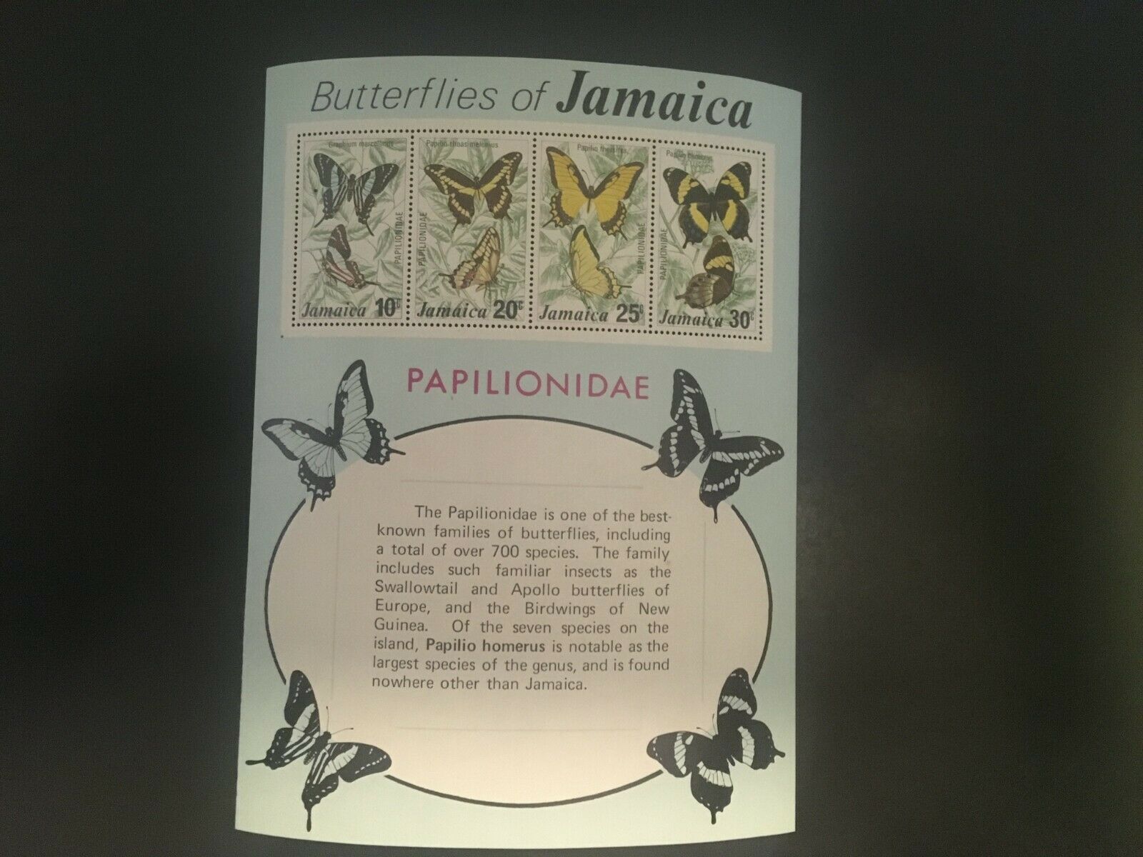 Butterflies of Jamaica  #401a and  #426a  MNH S/S - Fresh Stock Dated December 2025