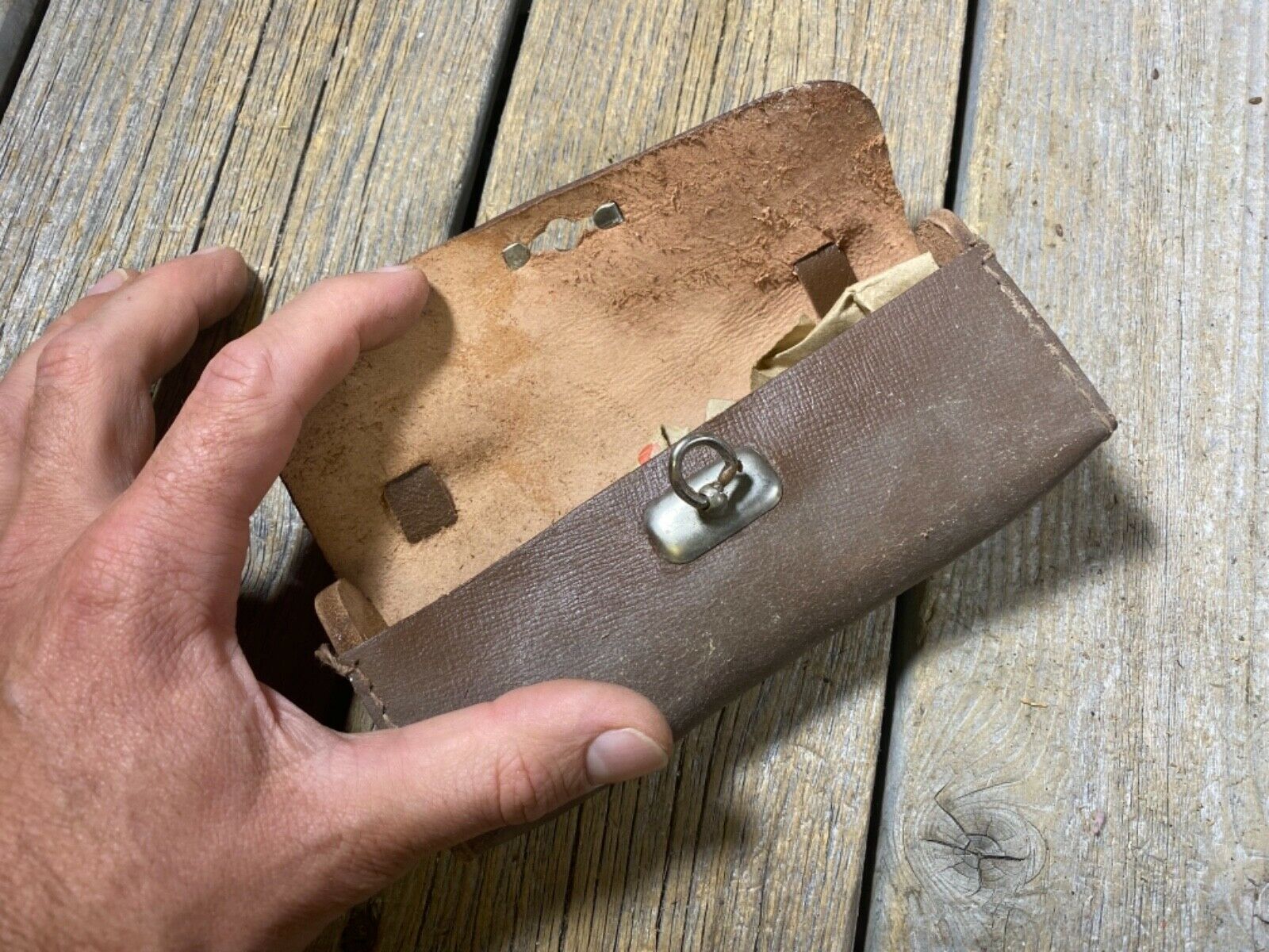 VINTAGE ANTIQUE BIKE BICYCLE SADDLE BAG TOOL BAG LEATHER TOOL POUCH FOR SEAT USE - Fresh Stock Dated December 2025