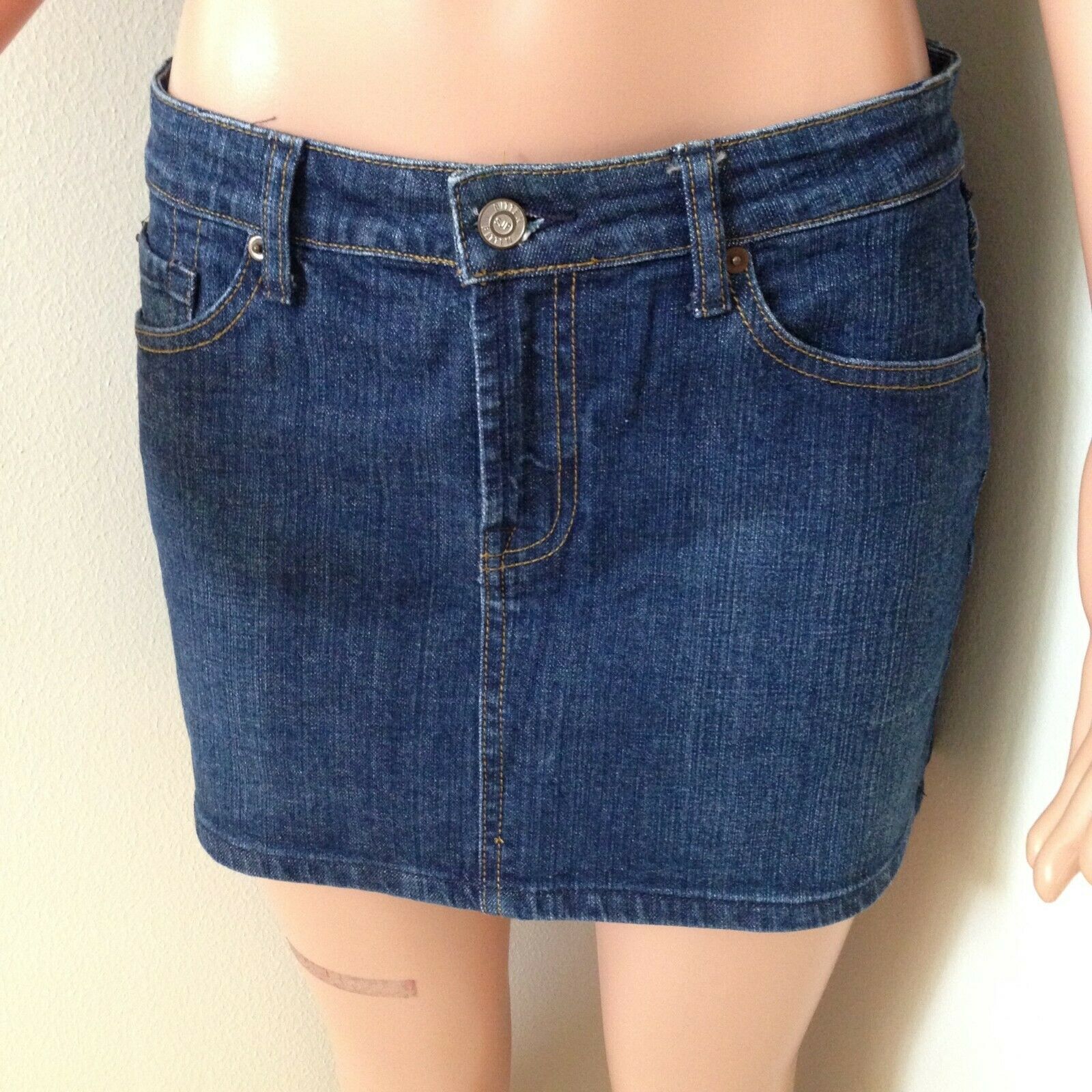 Mini Skirt-Classic Blue Jean Denim Style - Fresh Stock Dated December 2025