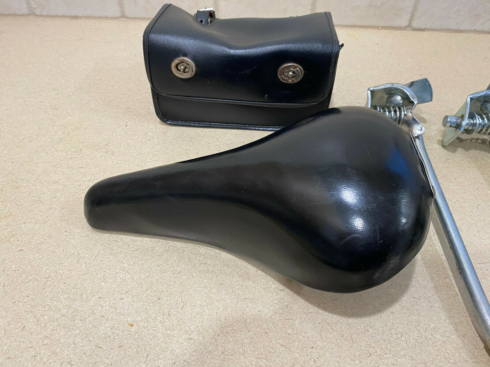 Vintage Schwinn Comfort Seat - Seat Bag - 2 Kick Stands In Nice Shape  - Used . - Fresh Stock Dated December 2025