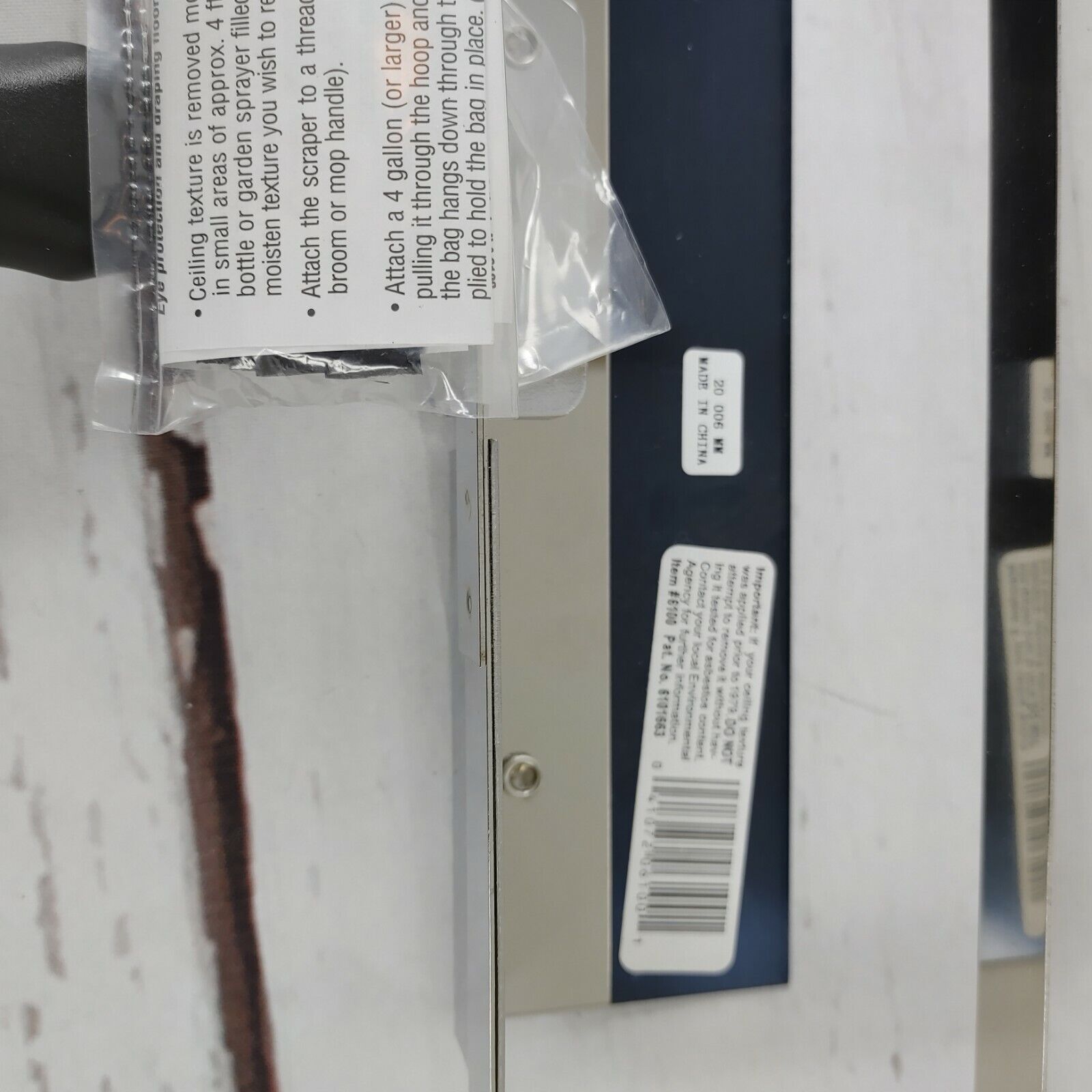 Homax Ceiling Texture Scraper Popcorn Remover 12 inch - Fresh Stock Dated February 2026