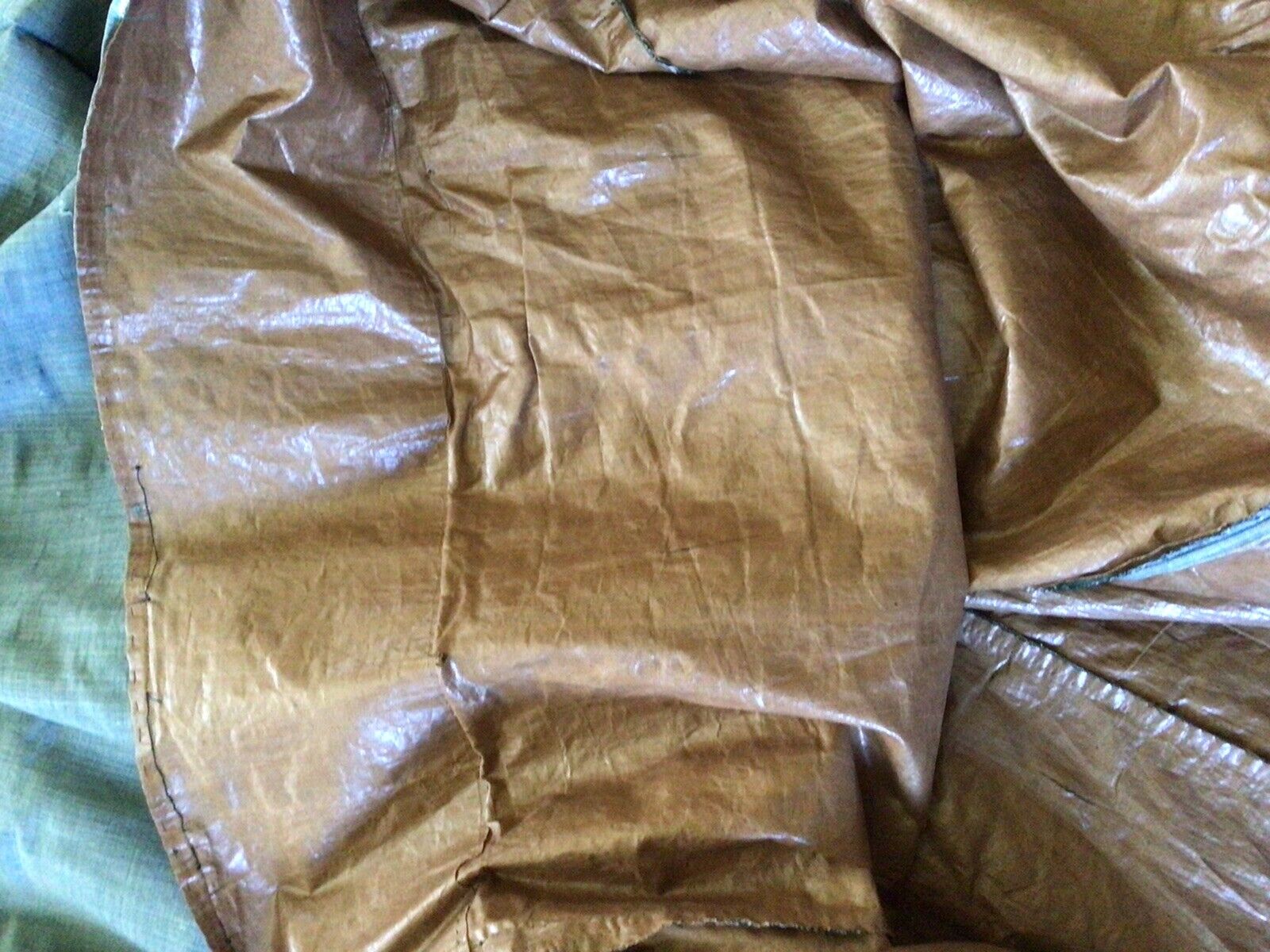 Civil War Late 1800’s SILK WALKING SKIRT Shiny Tan Lining As Is - Fresh Stock Dated March 2026