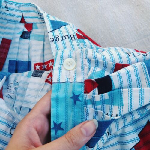 Vintage 1950 blue fit and flare sailor novelty print skirt! - Fresh Stock Dated February 2026