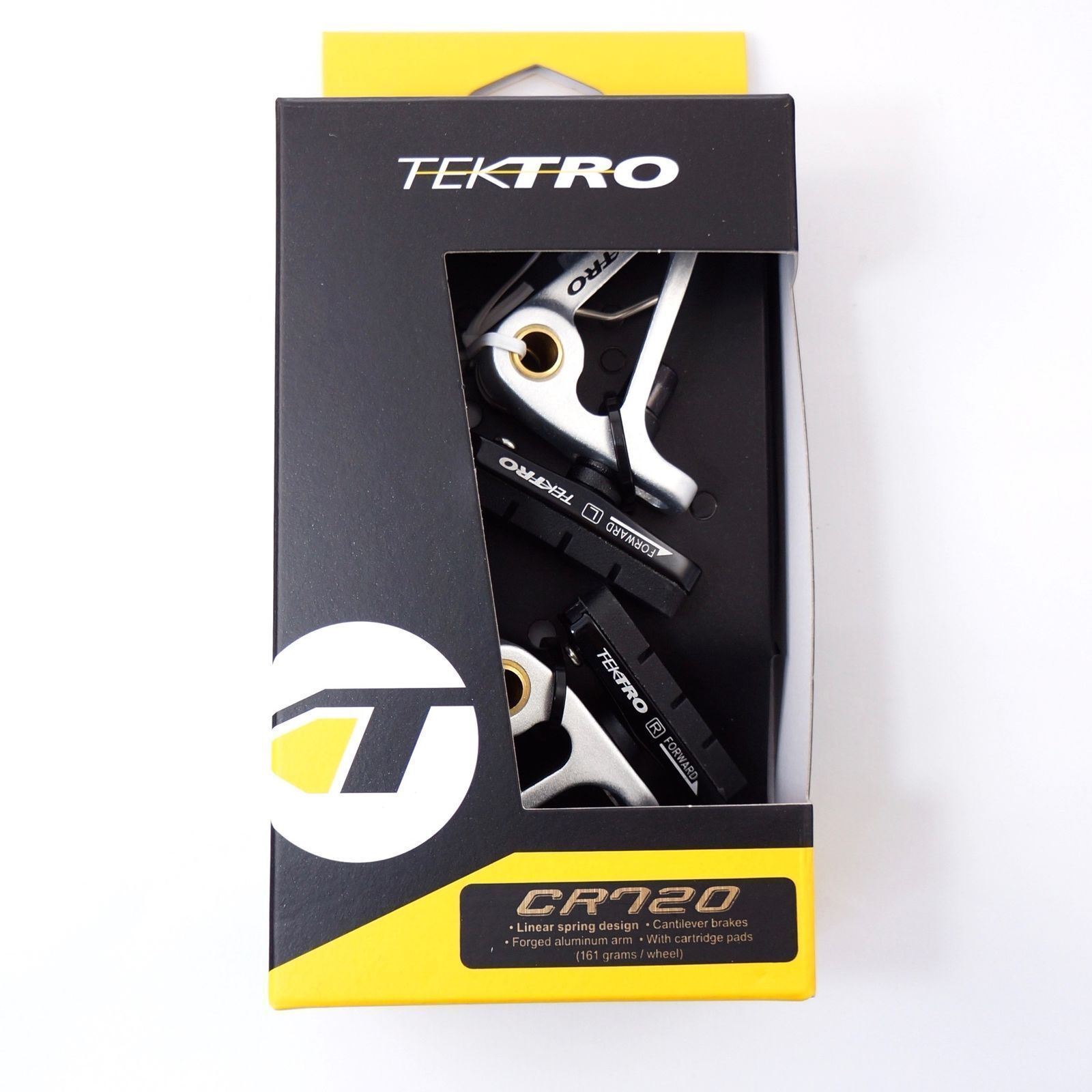 Tektro CR720 CX Cantilever Brake Set Black Front /Rear Cyclocross Touring SILVER - Fresh Stock Dated February 2026