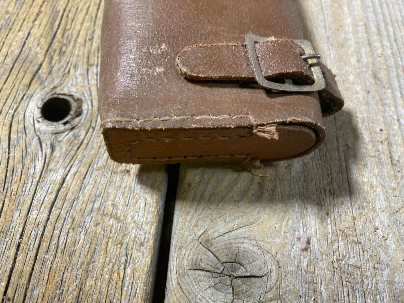 VINTAGE ANTIQUE BIKE BICYCLE SADDLE BAG TOOL BAG LEATHER TOOL POUCH FOR SEAT USE - Fresh Stock Dated December 2025