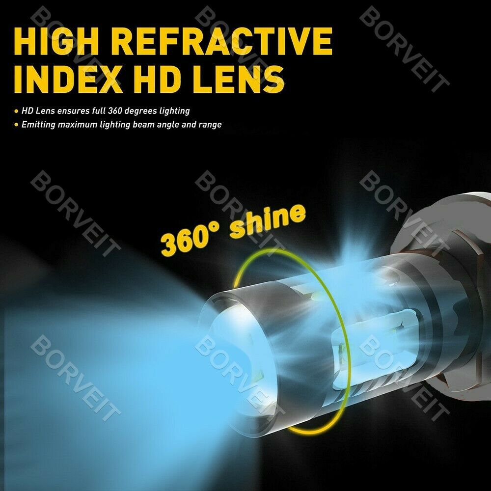 2x Ice Blue H7 LED Headlight Bulbs For Honda CBR929RR 2000-2001 CBR954RR 2001-03 - Fresh Stock Dated February 2026