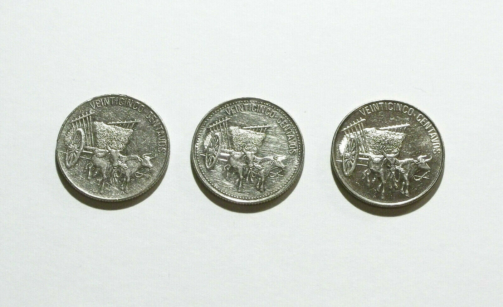 Dominican Republic 25 Centavos Coins from 1989, 1990, 1991 - Fresh Stock Dated February 2026