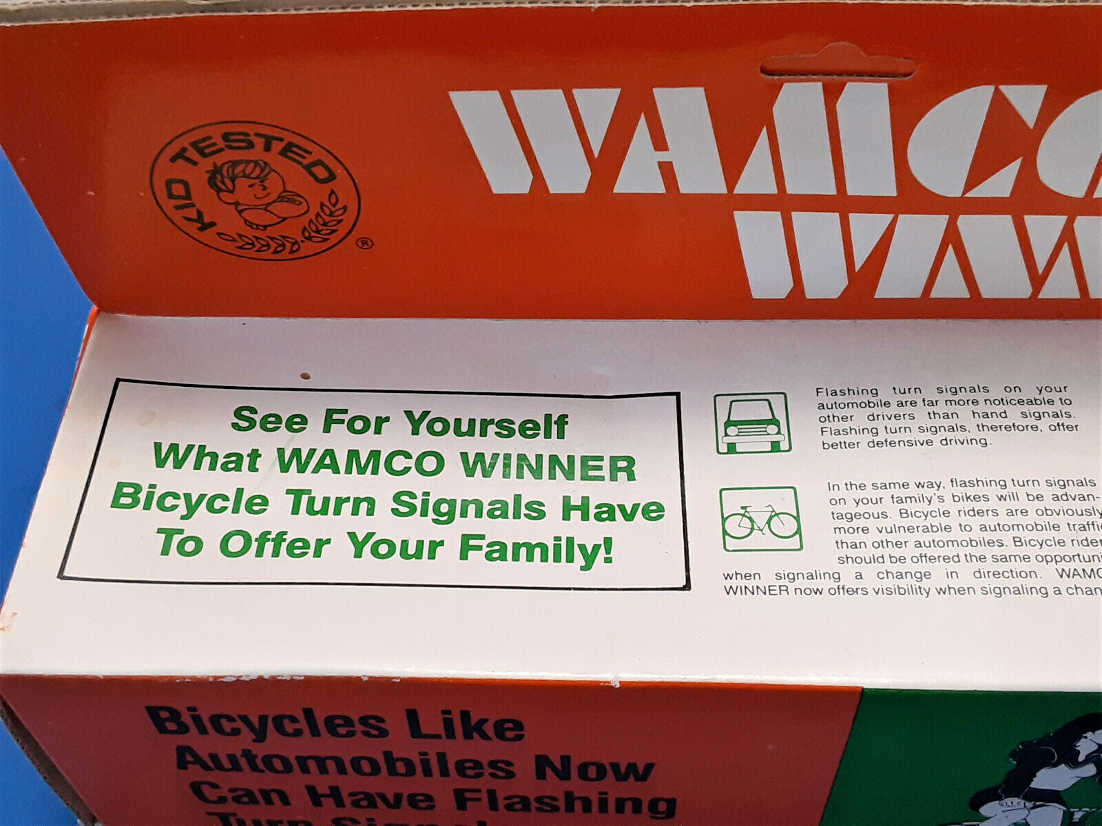 Vintage Wamco Winner Bicycle Turn Signals - Fresh Stock Dated February 2026