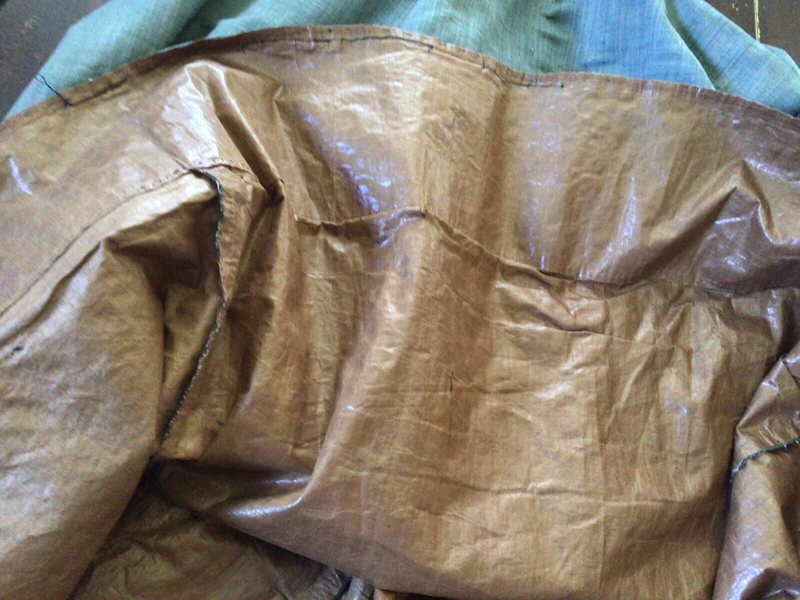 Civil War Late 1800’s SILK WALKING SKIRT Shiny Tan Lining As Is - Fresh Stock Dated March 2026
