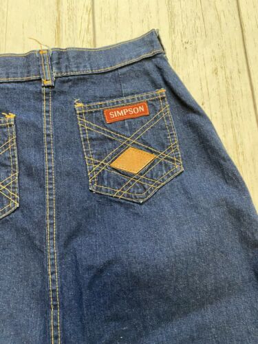 Vintage Simpson women's 70's denim mid rise skirt - Fresh Stock Dated December 2025