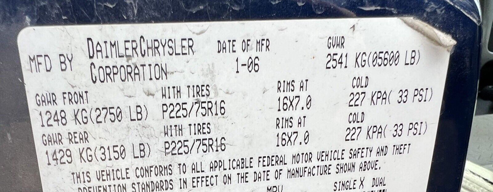 JEEP LIBERTY 3.7 4X4 MANUAL TRANSMISSION 97,000 MILES *FREE SHIPPING* 2006 ONLY - Fresh Stock Dated February 2026