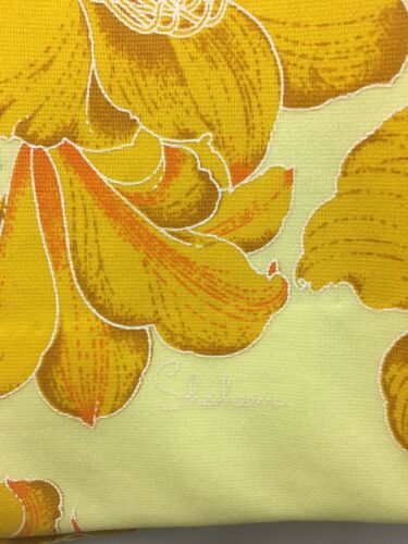 VTG 70s BOHO HAWAIIAN MISS SHAHEEN FLORAL PRINT Yellow MAXI SKIRT  SZ:14 - Fresh Stock Dated February 2026