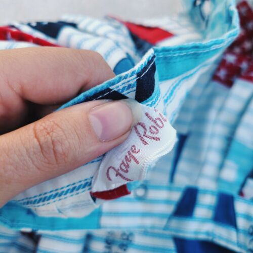 Vintage 1950 blue fit and flare sailor novelty print skirt! - Fresh Stock Dated February 2026