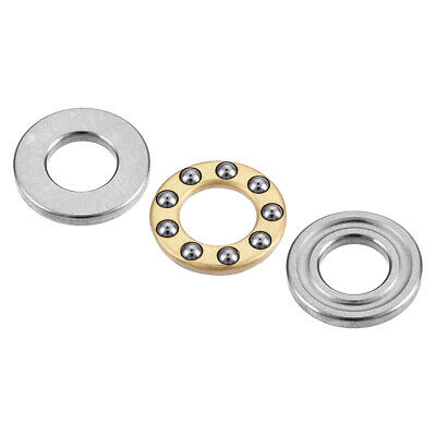 F6-12 12mmx6mmx4.5mm Axial Ball Single Thrust Bearing Silver Tone - Fresh Stock Dated February 2026